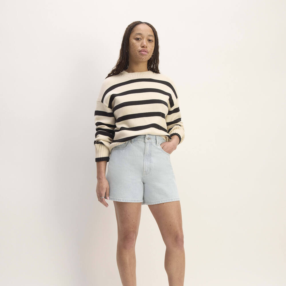 Everlane Women's A-Line Denim Short in Spring Blue, Size 29